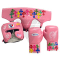Winning Pink Boxing Set Fitness Training Gloves Headguard