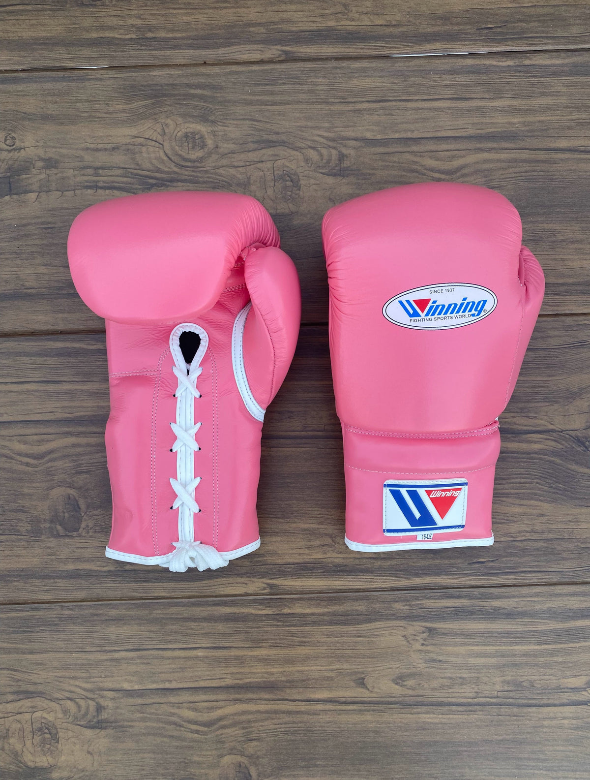 Winning Beginner Boxing Set Pink Gloves Front View