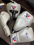 Winning Boxing Sets Silver Leather Training Set for Intense Sessions