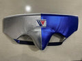 Winning Silver/Navy Leather Groin Guard Custom Fit Protection