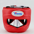 Winning Red Leather Headgear Classic Training Protection