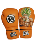 Fiest Winning Style Orange Leather Boxing Gloves Classic Design