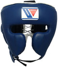 Winning Boxing Headguard Dark-Blue Leather Head Guard for Training